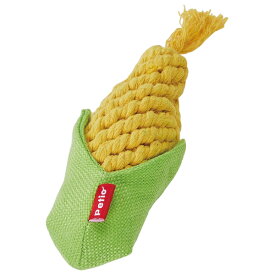 ◇ペティオ 犬用おもちゃ編んでるCORNデンタルS | 犬用おもちゃ 犬 おもちゃ デンタル おもちゃ 編んでるコーン ペティオ ロープぬいぐるみ 手編み おもちゃ 噛む 玩具 ペット用品 ロープ 玩具 犬用品 遊び 犬の玩具 コーン型 おもちゃ ペット おもちゃデンタル 歯磨き