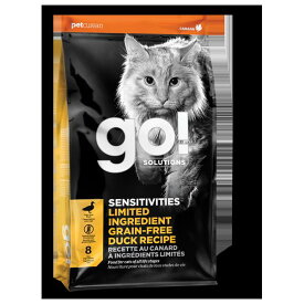 ◇グローバルペットニュートリション GO!SOLUTIONS センシティブ LIDダックキャット 500g [4573160558132] | キャットフード 猫 ドライフード ゴー ダック 敏感 肉 フード グルテンフリー オールライフステージ 鴨 たんぱく質 食物過敏症 シンプル オメガオイル