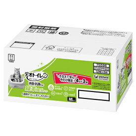 ◇ユニ・チャーム デオトイレ緑茶成分入り消臭・抗菌サンド4L×3 猫砂 UC限定
