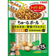 ◇いなばペットフード いなば ちゅーるボール とりささみ・野菜バラエティ10g×15P | いなばペットフード…