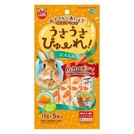 ◇マルカン うさうさぴゅーれにんじん 5本 ML189 | マルカン おやつ うさぎ ピューレ にんじん 健康 食物繊維 小動物 ペットフード コミュニケーション 管理栄養 β-カロテン 自然食 無添加 低カロリー ベジタブル ピューレタイプ モルモット ハムスター チンチラ