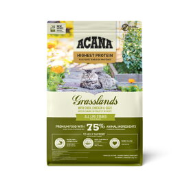 ◇アカナ グラスランドキャット1.8kg | ACANA アカナ キャットフード アカナ グラスランドキャット ドライフード 猫用フード グレインフリー 高タンパク質 冷凍肉使用 鶏肉 アウトレット キャットフード 老猫用 全年齢対応 自然食品 鴨肉 食品添加物不使用 無穀物