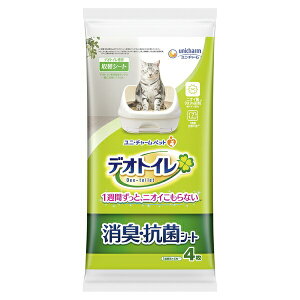 ◇ユニ・チャーム(unicharm) デオトイレ 消臭・抗菌シート 4枚