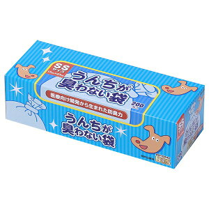 ◇クリロン化成(kurilon) うんちが臭わない袋 BOS イヌ用 SSサイズ 200枚入 おむつ処理袋 ペット 犬 猫 トイレ お散歩 防臭