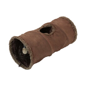 【全品5％OFFクーポン！4/18限定】猫 トンネル 猫おもちゃ 折りたたみ式 キャットトンネル おもちゃ ポンポン付き 運動不足解消 一人遊び ストレス発散 円形 コンパクト 多頭飼い うさぎ 小動物 ハウス PETFUN ペットファン