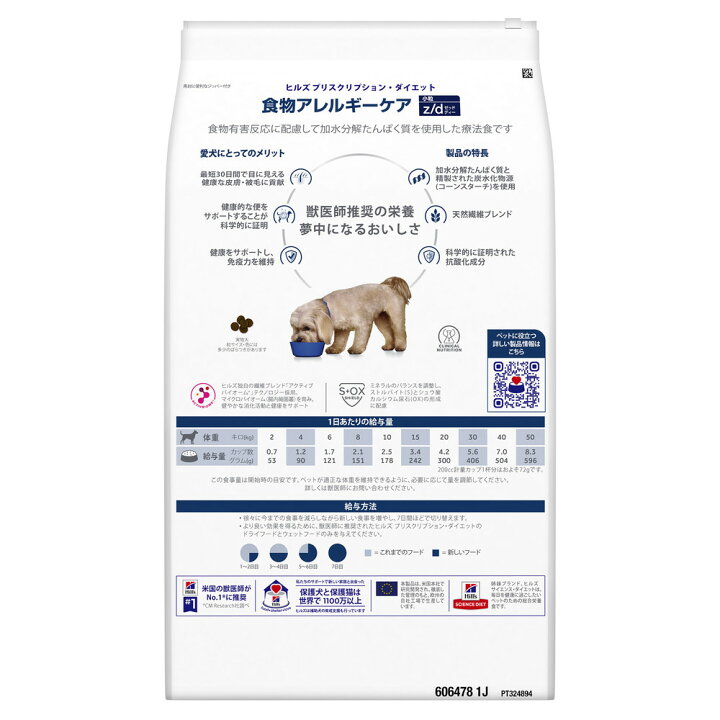 楽天市場】【2袋セット】ヒルズ 食事療法食 犬用 z/d ゼットディー 