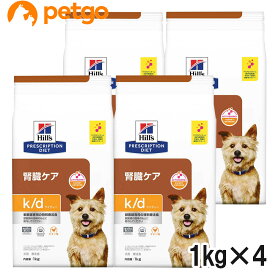 【4袋セット】ヒルズ 食事療法食 犬用 k/d ケーディー 腎臓ケア ドライ 1kg【あす楽】