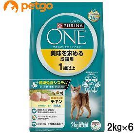 ピュリナワン キャット 美味を求める成猫用 1歳以上 チキン 2kg×6個【まとめ買い】