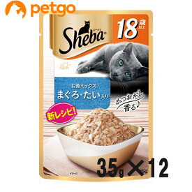 シーバ リッチ 18歳以上 ごちそうフレーク 贅沢お魚ミックス まぐろ・たい入り 35g×12袋【まとめ買い】