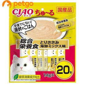 CIAO(チャオ) ちゅ～る 総合栄養食 とりささみ海鮮ミックス味 20本入り【あす楽】