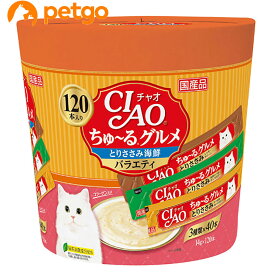 CIAO(チャオ) ちゅ～るグルメ とりささみ海鮮バラエティ 120本入り【あす楽】