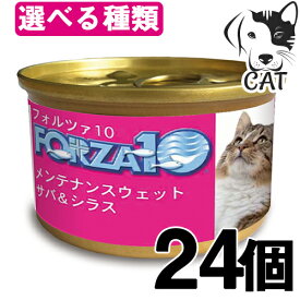 FORZA10 (フォルツァ10) 愛猫用ウエットフード メンテナンスライン 85g 24缶セット 送料無料