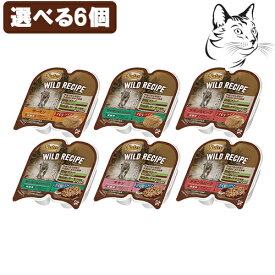 一部終売 ニュートロ ワイルドレシピ キャット ウェットフード 選べる6個 成猫用 パテタイプ・ざく切りタイプ 送料無料