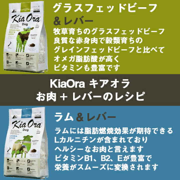 楽天市場】キアオラ ドッグフード ラム&レバー 2.5kg 送料無料 