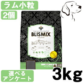 【マラソン期間は全商品P2倍以上】 ブリスミックス 犬用 ラム 小粒 3kg 2個セット 送料無料