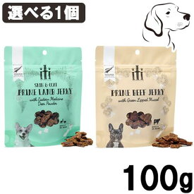 【25日は最大全額Pバック※要ER】 イティ 犬用 エアドライトリーツ 100g 選べる1個 （ ラムジャーキー・ビーフジャーキー・凝縮カットビーフ・凝縮カットチキン・凝縮カットラム・凝縮カットベニソン ） 送料無料