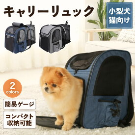 【モニター価格！今だけ期間限定！！】拡張型 ペット用キャリーリュック 猫 キャリーバッグ 犬 バッグ 顔出し リュック 軽量 ドライブボックス 防災 災害時に キャリーケース 犬用バッグ 猫用バッグ 折り畳み 小型犬 通院 避難 ペットバッグ 送料無料