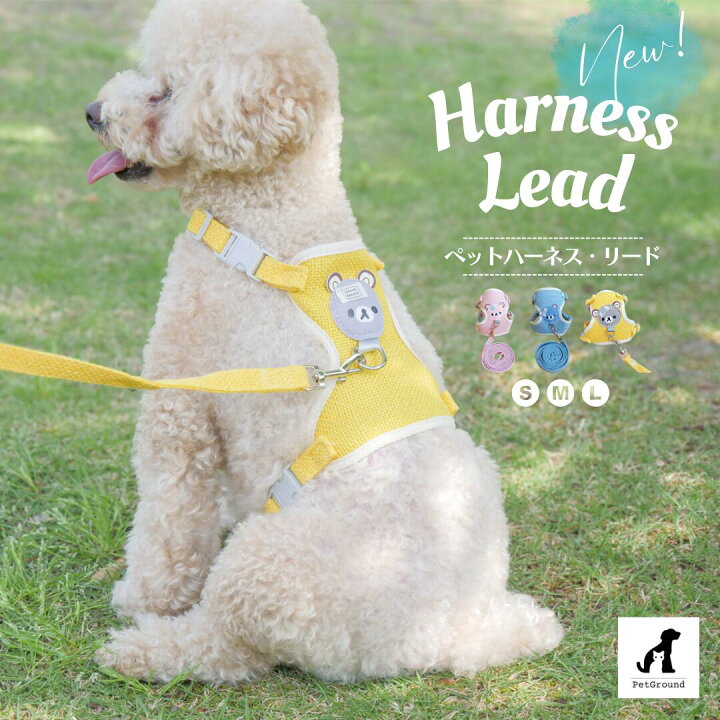 楽天市場】犬 ハーネス リードセット かわいい おしゃれ 抜けにくい  