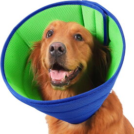 ソフトエリザベスカラー 犬 猫用 立体構造 通気性抜群 やわらかい 軽量 ストレス軽減 術後ケア 傷舐め防止 ペット用カラー