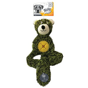 犬おもちゃ ぬいぐるみ くま 知育玩具 噛むおもちゃ 音が出る 音が鳴る しつけ 遊ぶ トレーニング M-PETS TASTYドッグトイ ベアーズ BEARS Petifam