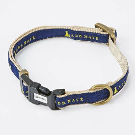 【スーパーセールP10倍】アドメイト シンボルカラー 犬用首輪 S ネイビー 紺 小型犬用 平首輪 カラー テープ 〜10kg ブランドのシンボルマークをデザインしたヴィンテージ風の犬具 着脱簡単なワンタッチバックル式 Add.mate