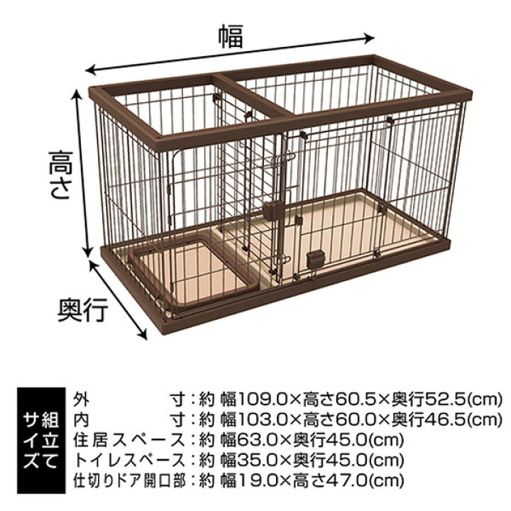 楽天市場】ペティオ トイレのしつけが出来る ドッグルームサークル  