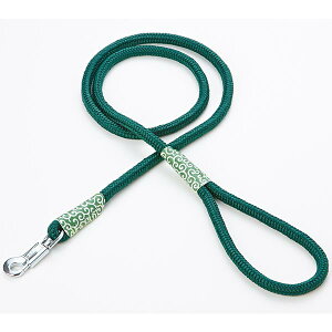 ペティオ 犬雅 唐草 丸紐 リード 10mm グリーン 緑 布地 シーズー キャバリア パグ等 小型犬用 人気の和柄デザイン 〜10kg Petio