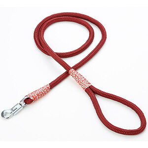 ペティオ 犬雅 唐草 丸紐 リード 10mm レッド 赤 布地 シーズー キャバリア パグ等 小型犬用 人気の和柄デザイン 〜10kg Petio