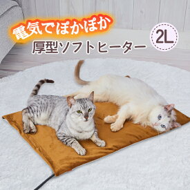 【6/1全品P10倍＋100円クーポン】犬猫用 電気であたたかいペットのための厚型ソフトヒーター 2L うさぎ 暖房 ホット ペティオ Petio W27158