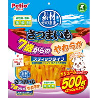 ペティオ 素材そのまま さつまいも 7歳からのやわらかスティックタイプ 500g | Petio 全犬種 犬用おやつ …