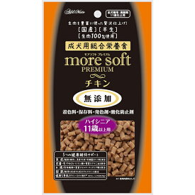 アドメイト MoreSoft プレミアム チキン ハイシニア 60g | Add.mate 成犬用総合栄養食 フード 全犬種 11歳以上 国産 日本産 生肉100%使用 着色料 保存料 発色剤 酸化防止剤 無添加
