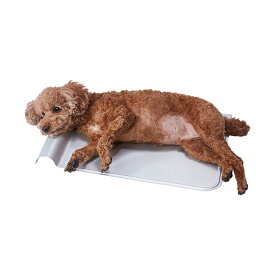 ペティオ 犬猫用マット 広々寝そべれるクールアルミピローシートHNB L | Petio ペットマット 犬用マット 猫用マット 猫 マット 夏 ネコマット 暑さ対策 熱中症対策 ひんやり 接触冷感 お手入れ簡単 滑り止め エッジカバー付 あごまくら アルマイト加工 アルミニウム