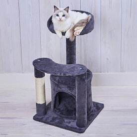 アドメイト 猫用タワー ねこまど コテリア ロータワー | Add.Mate キャットタワー 猫タワー ステップ コンパクト 爪とぎ ネイビー 紺色