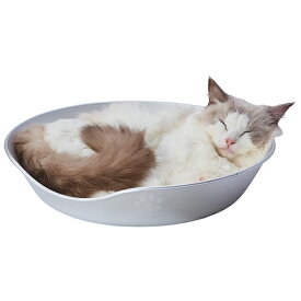 【スーパーセールP10倍】ペティオ 猫用ベッド クールアルミキャットボウルHNB | Petio 猫 ベッド 夏 ネコベッド ねこ鍋 猫鍋 かわいい 暑さ対策 熱中症対策 接触冷感 滑り止め付 お手入れ簡単 アルミニウム ひんやり