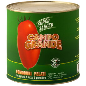 【キャンセル・返品不可】カンポグランデ　ポモドーリ・ペラーティ　ホールトマト缶　トマトソース　2500g　トマト缶