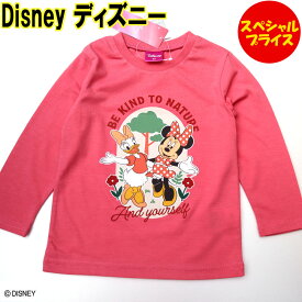 Disney ディズニー 子供服 Tシャツ 長袖 ミニー デイジー ピンク (サイズ：80.90.95) 221223529-11