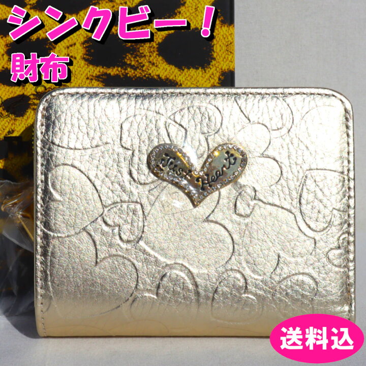 楽天市場】シンクビー 財布 ハーティハート 2つ折財布 ゴールド Think 