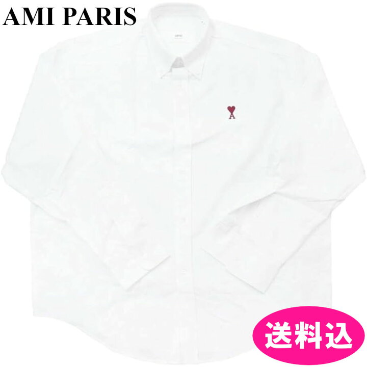 楽天市場】AMI PARIS アミパリス メンズ カジュアル シャツ 長袖 