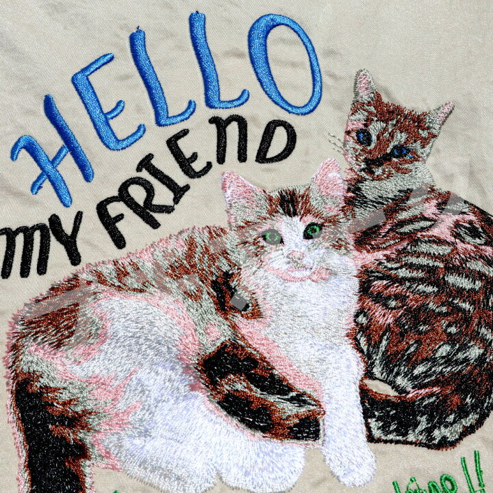 楽天市場】猫刺繍 カシュカシュ cache cache 刺繍トートバッグ トート 