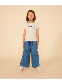 プリント半袖Tシャツ PETIT BATEAU プチバトー トップス カットソー・Tシャツ ピンク ホワイト【送料無料】[Rakuten Fashion]