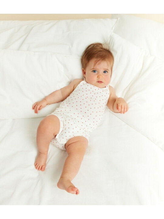 楽天市場】ハートプリントキャミソールボディ3枚組 PETIT BATEAU 