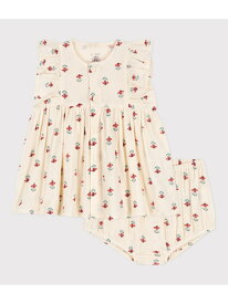 【SALE／30%OFF】ダブルガーゼ半袖ワンピース&ブルマセット PETIT BATEAU プチバトー ワンピース・ドレス ワンピース ホワイト【RBA_E】【送料無料】[Rakuten Fashion]