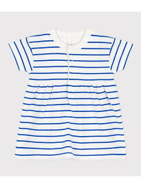 【SALE／30%OFF】ライトスウェット半袖ドレスボディ PETIT BATEAU プチバトー マタニティウェア・ベビー用品 ロンパース・カバーオール ホワイト【RBA_E】【送料無料】[Rakuten Fashion]