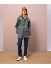 ヨットパーカ PETIT BATEAU プチバトー ジャケット・アウター マウンテンパーカー グリーン ホワイト【送料無料】[Rakuten Fashion]