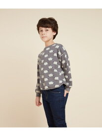 【SALE／30%OFF】スウェットプリント長袖プルオーバー PETIT BATEAU プチバトー トップス スウェット・トレーナー【RBA_E】【送料無料】[Rakuten Fashion]