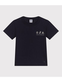 【SALE／10%OFF】プリント半袖Tシャツ PETIT BATEAU プチバトー トップス カットソー・Tシャツ ネイビー ホワイト【RBA_E】【送料無料】[Rakuten Fashion]