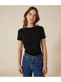 クルーネック半袖Tシャツ PETIT BATEAU プチバトー トップス カットソー・Tシャツ ブラック ホワイト ネイビー【送料無料】[Rakuten Fashion]