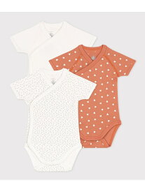 【SALE／10%OFF】半袖あわせボディ3枚組 PETIT BATEAU プチバトー マタニティウェア・ベビー用品 ベビー肌着・新生児服【RBA_E】【送料無料】[Rakuten Fashion]