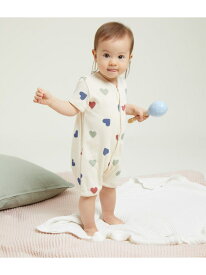 プリントショートロンパース PETIT BATEAU プチバトー マタニティウェア・ベビー用品 ロンパース・カバーオール【送料無料】[Rakuten Fashion]