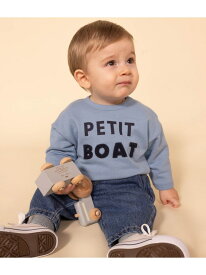【SALE／20%OFF】プリントスウェットプルオーバー PETIT BATEAU プチバトー トップス スウェット・トレーナー ブルー グリーン イエロー【RBA_E】【送料無料】[Rakuten Fashion]